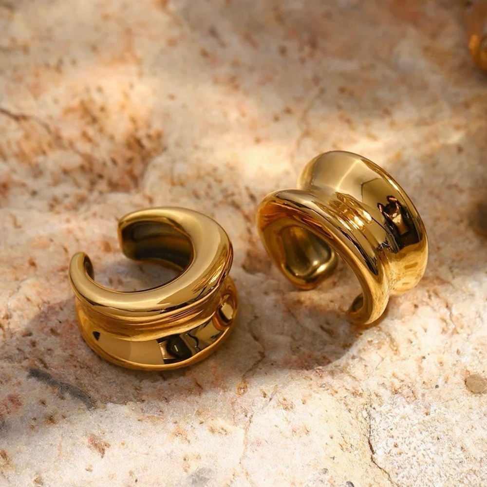 Anthropologies - Golden Stainless Steel Ear Clips